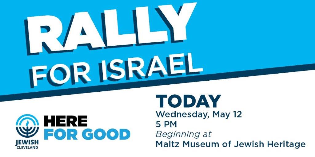 This Afternoon at 5 pm: Rally for Israel