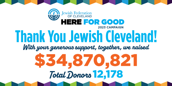 Jewish Clevelanders Raise a Record $34,870,821 in this Year's Community Campaign