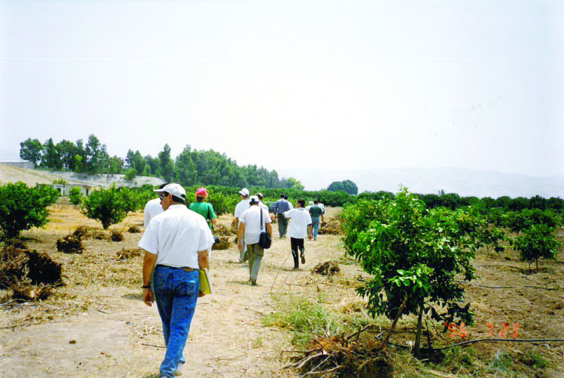 Members of the Jewish Federation of Cleveland explore Beit Shean, Israel in 1996.