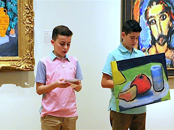 Mandel JDS Students Act as Museum Docents