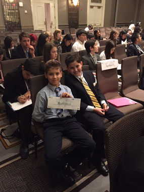 Mandel JDS Studetns Compete in Model UN Convention in NYC 
