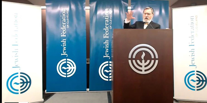 Rabbi Lord Jonathan Sacks in Cleveland
