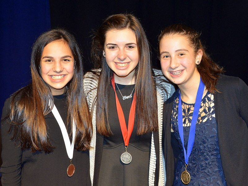 SCIENCE FAIR 8TH GRADE: Emily Dinner (Solon), Elana Spiegel (Beachwood), Rachel Buchinsky (Solon)
