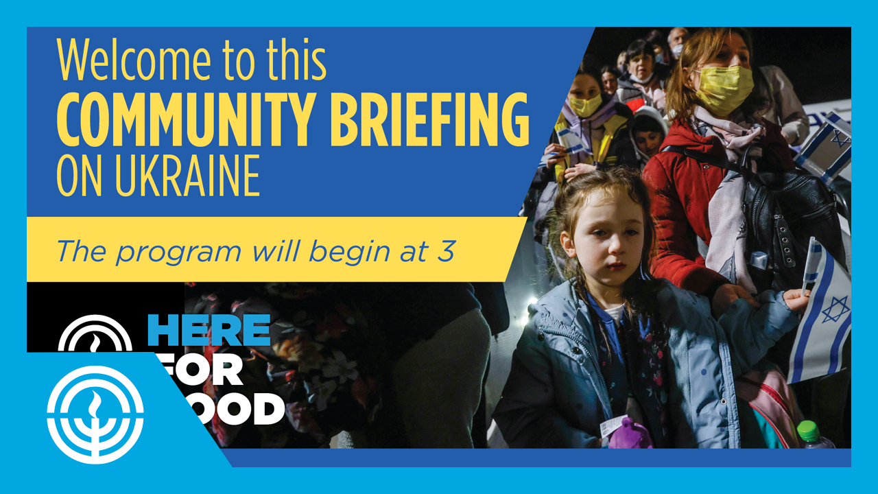 WATCH: Community Briefing On Ukraine